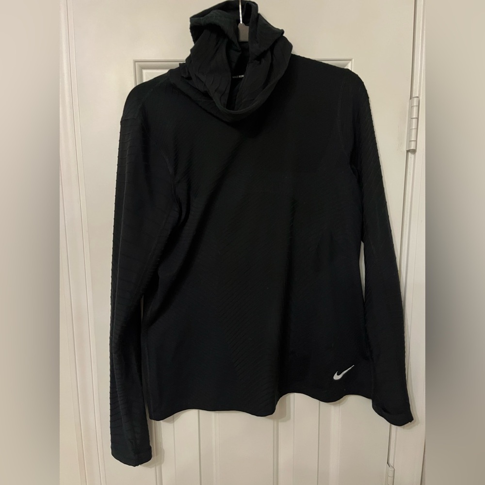 Nike Running Dri Fit Ribbed Hoodie - Black